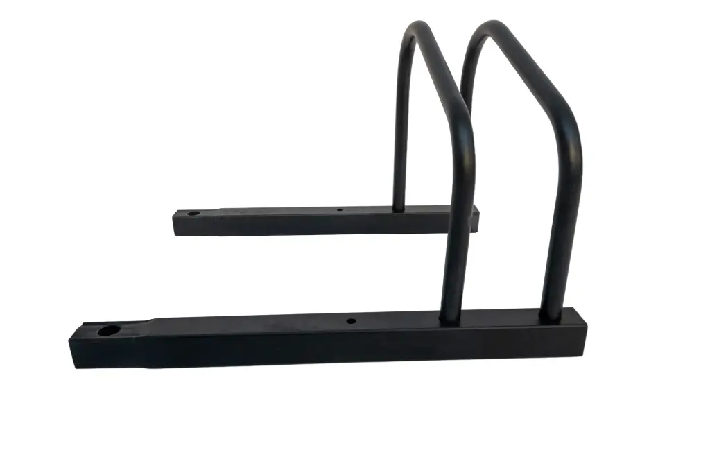 Extension for galvanized or black bike racks