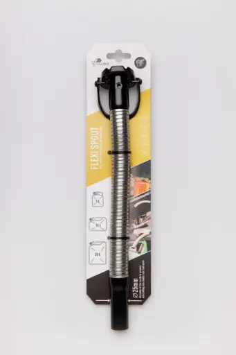 Pouring spout with flexible metal tube for diesel