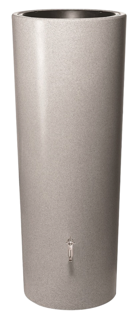 2-in-1 Stone regenton met plantenbak