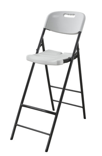 Foldable bar stool with backrest
