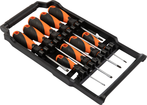 Jeu de tournevis sur support 9 pc