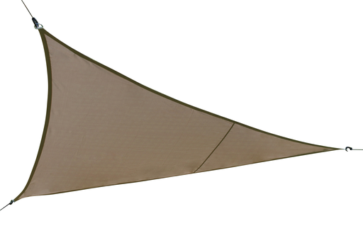 Voile d'ombrage polyester taupe 